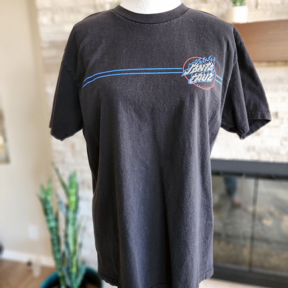 Santa Cruz Men's Flame Short Sleeve T-Shirt Size Large